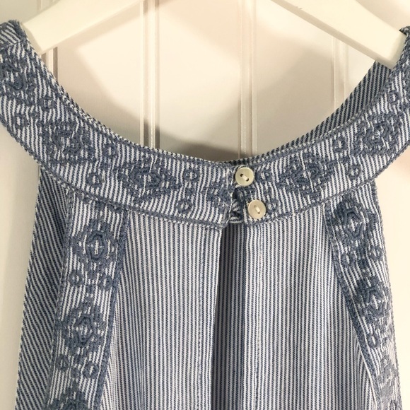 O’Neill Lindsay Chambray Embroidered Tank Top - XS - Picture 6 of 15